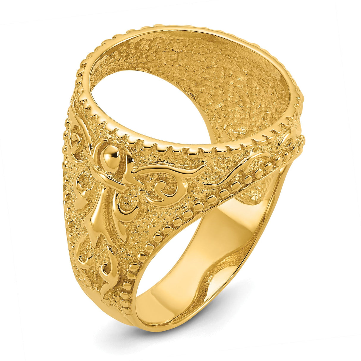 17 mm 14k Yellow Gold coin bezel for 16.5 mm Coin — additional image