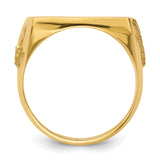 17 mm 14k Yellow Gold coin bezel for 16.5 mm Coin — alternate view