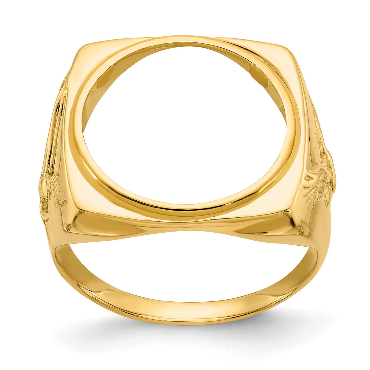 17 mm 14k Yellow Gold coin bezel for 16.5 mm Coin — additional image