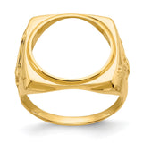 17 mm 14k Yellow Gold coin bezel for 16.5 mm Coin — additional image
