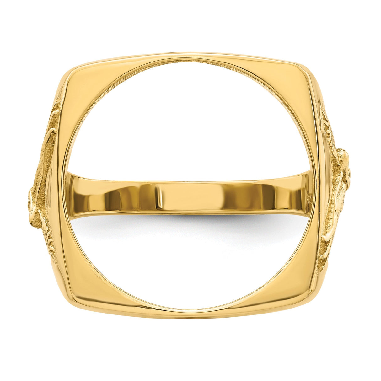 17 mm 10k Yellow Gold coin bezel for 16.5 mm Coin — additional image