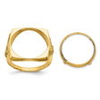 17 mm 10k Yellow Gold coin bezel for 16.5 mm Coin