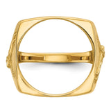 17 mm 14k Yellow Gold coin bezel for 16.5 mm Coin — additional image
