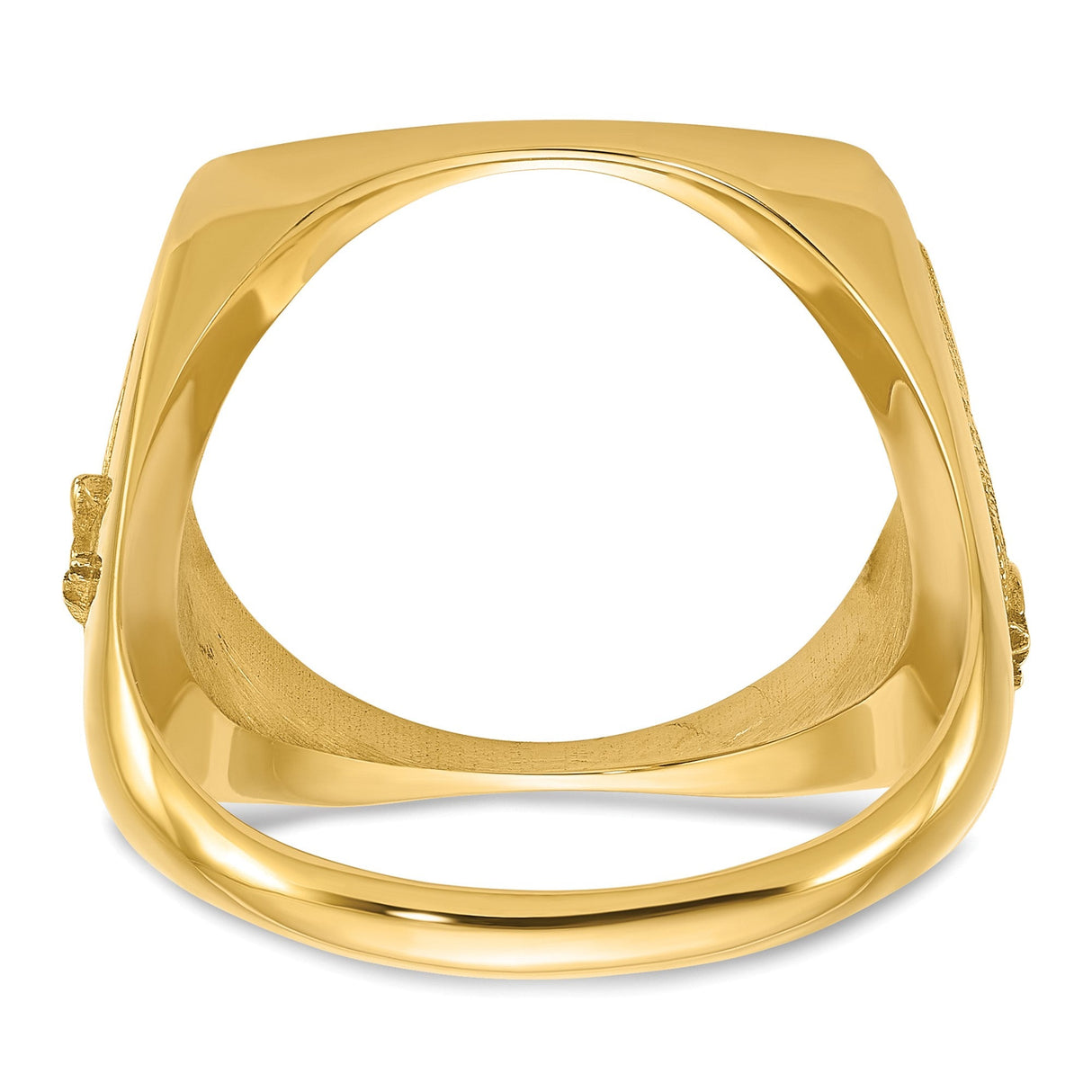 17 mm 14k Yellow Gold coin bezel for 16.5 mm Coin — additional image