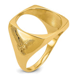 17 mm 14k Yellow Gold coin bezel for 16.5 mm Coin — additional image