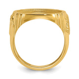 17 mm 14k Yellow Gold coin bezel for 16.5 mm Coin — alternate view
