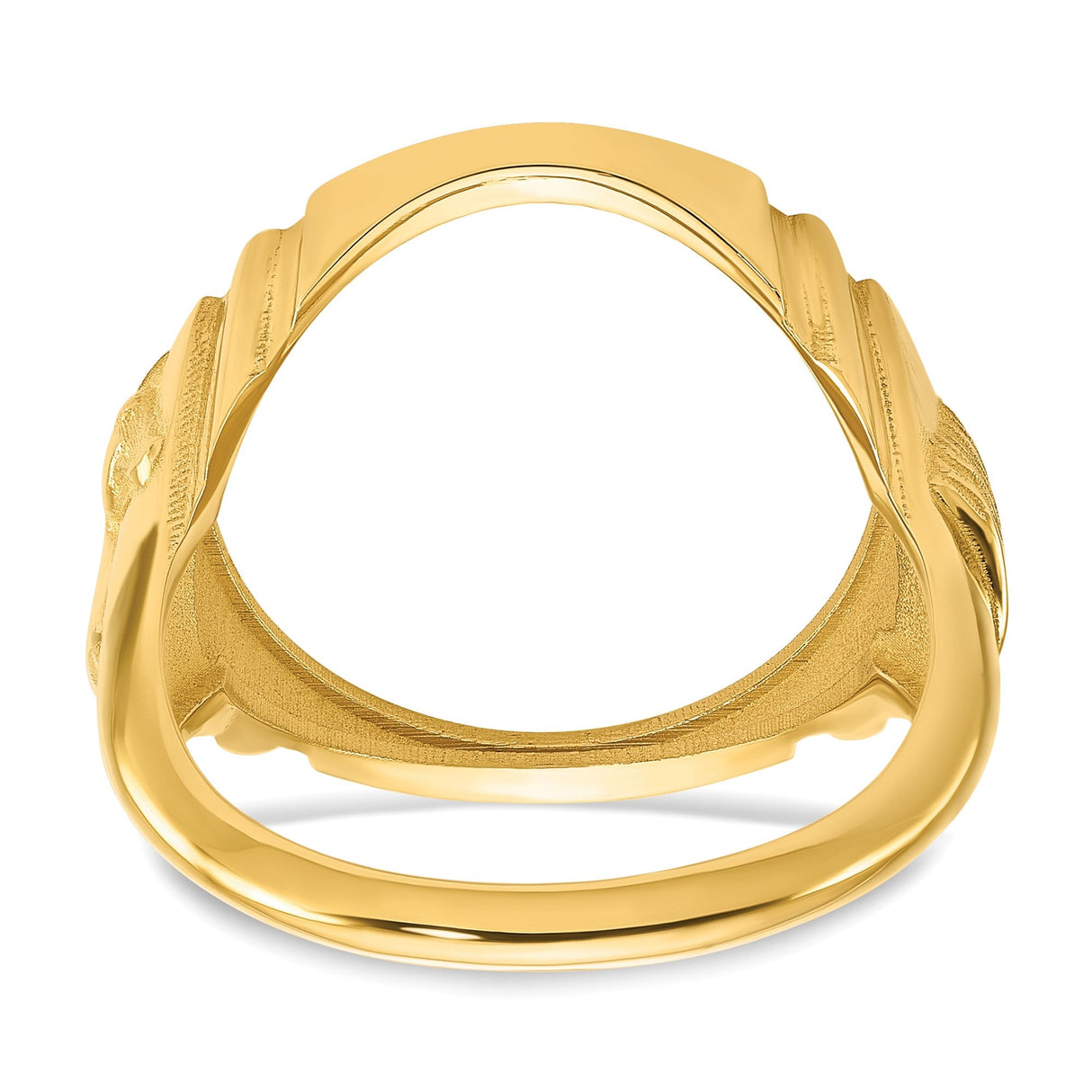 17 mm 14k Yellow Gold coin bezel for 16.5 mm Coin — additional image