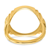 17 mm 14k Yellow Gold coin bezel for 16.5 mm Coin — additional image