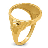 17 mm 14k Yellow Gold coin bezel for 16.5 mm Coin — additional image