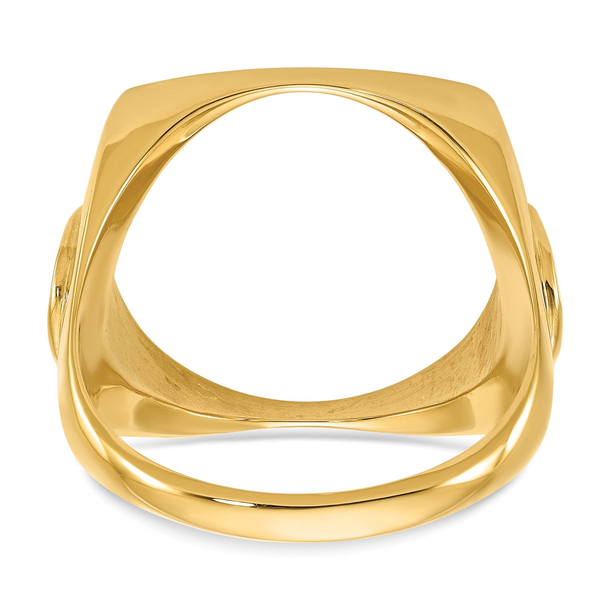 17 mm 14k Yellow Gold coin bezel for 16.5 mm Coin — additional image