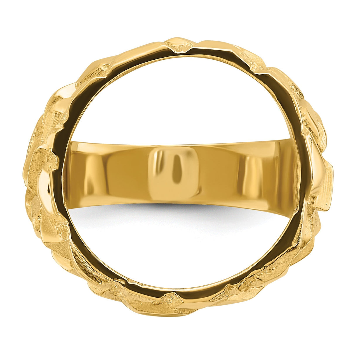 17 mm 14k Yellow Gold coin bezel for 16.5 mm Coin — additional image