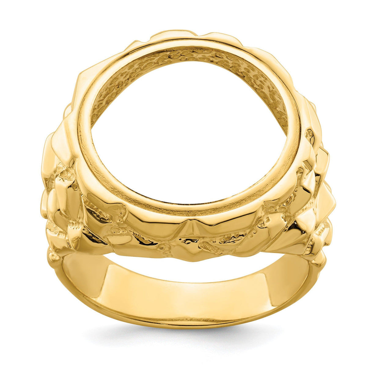 17 mm 14k Yellow Gold coin bezel for 16.5 mm Coin — additional image