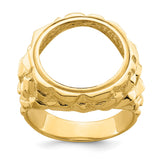 17 mm 14k Yellow Gold coin bezel for 16.5 mm Coin — additional image
