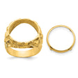 17 mm 14k Yellow Gold coin bezel for 16.5 mm Coin