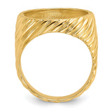 17 mm 14k Yellow Gold coin bezel for 16.5 mm Coin — alternate view