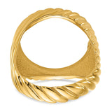 17 mm 14k Yellow Gold coin bezel for 16.5 mm Coin — additional image