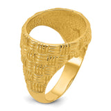 17 mm 14k Yellow Gold coin bezel for 16.5 mm Coin — additional image