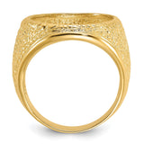 17 mm 14k Yellow Gold coin bezel for 16.5 mm Coin — alternate view