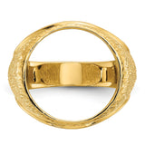 17 mm 14k Yellow Gold coin bezel for 16.5 mm Coin — additional image