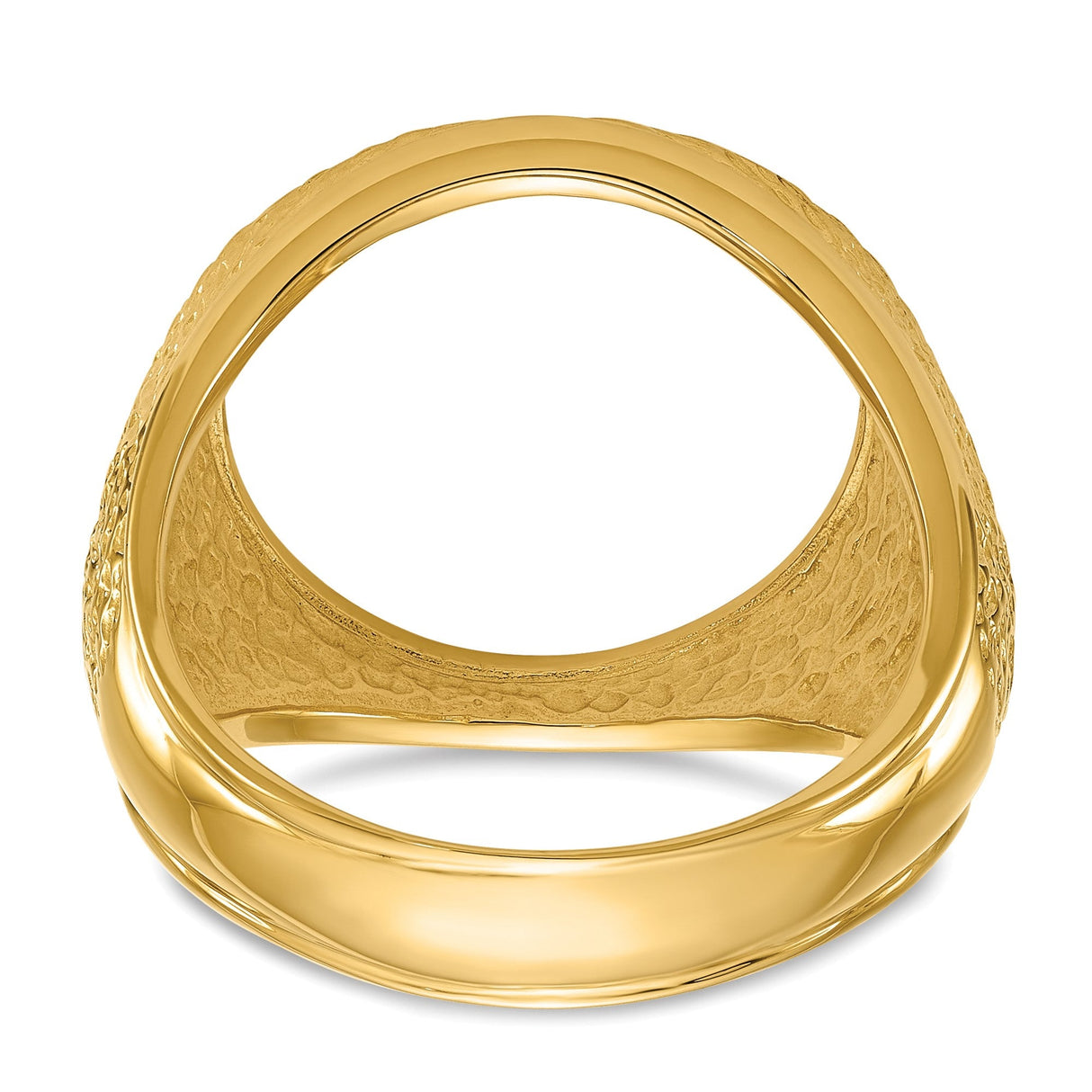 17 mm 14k Yellow Gold coin bezel for 16.5 mm Coin — additional image