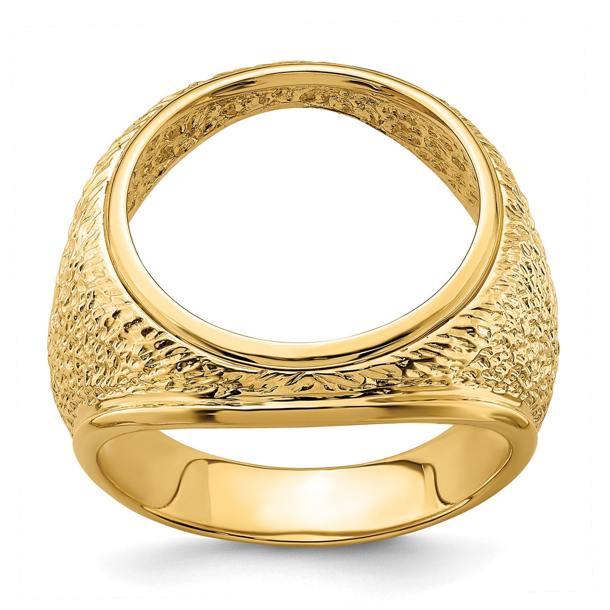 17 mm 14k Yellow Gold coin bezel for 16.5 mm Coin — additional image