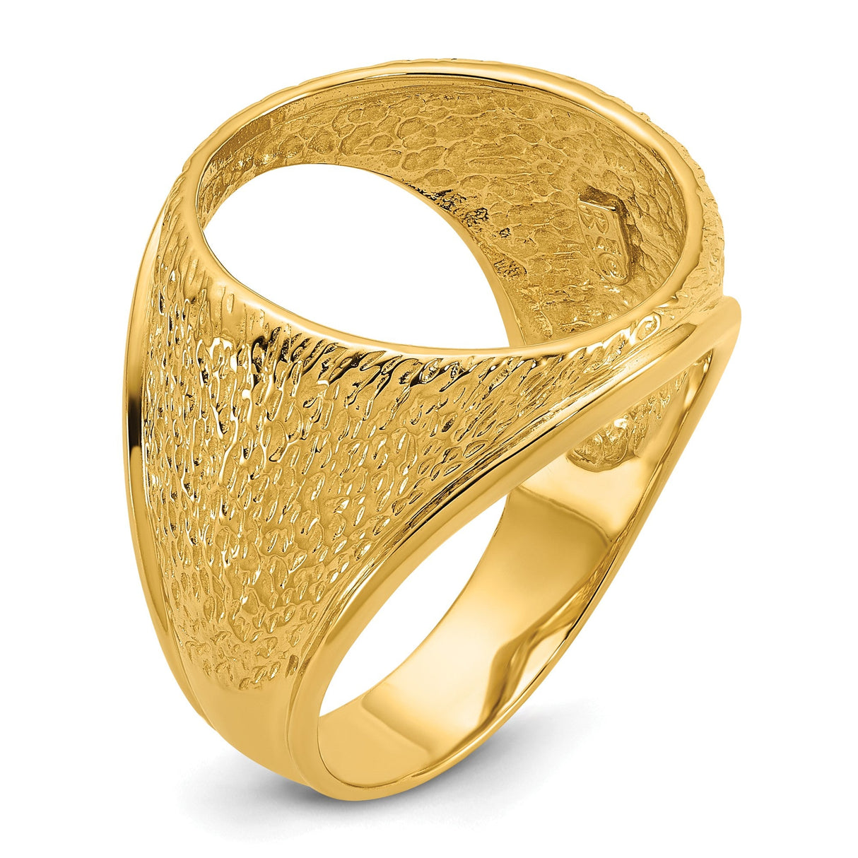 17 mm 14k Yellow Gold coin bezel for 16.5 mm Coin — additional image