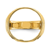 17 mm 14k Yellow Gold coin bezel for 16.5 mm Coin — additional image