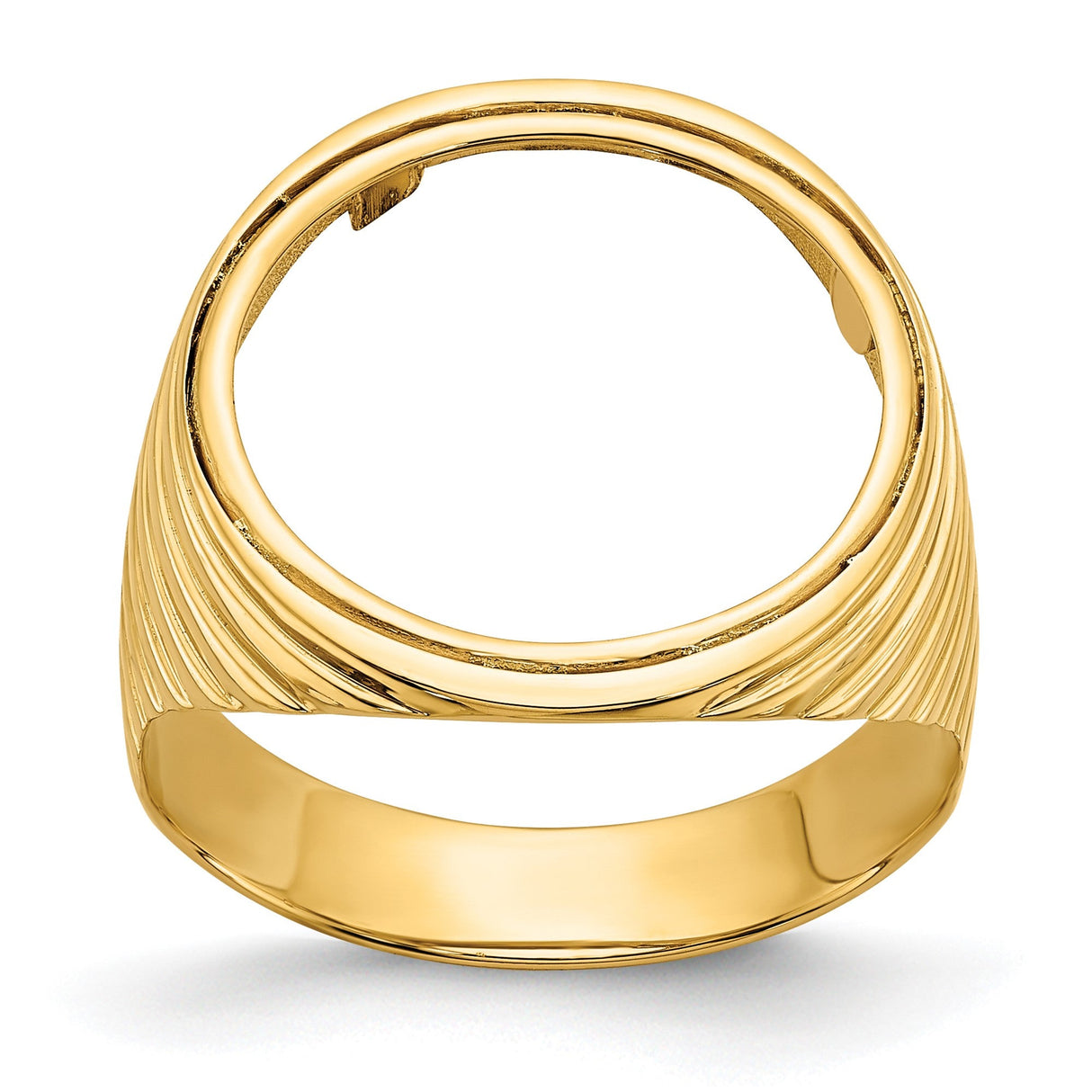 17 mm 14k Yellow Gold coin bezel for 16.5 mm Coin — additional image