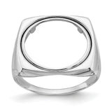 17 mm 14k White Gold coin bezel for 16.5 mm Coin — additional image