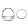 17 mm 14k White Gold coin bezel for 16.5 mm Coin