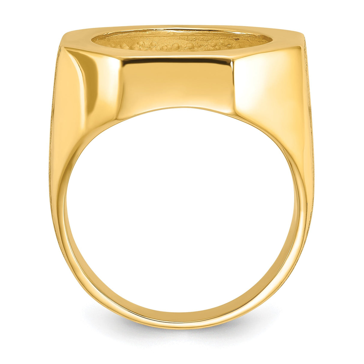 17 mm 14k Yellow Gold coin bezel for 16.5 mm Coin — alternate view