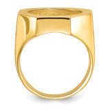 17 mm 14k Yellow Gold coin bezel for 16.5 mm Coin — alternate view