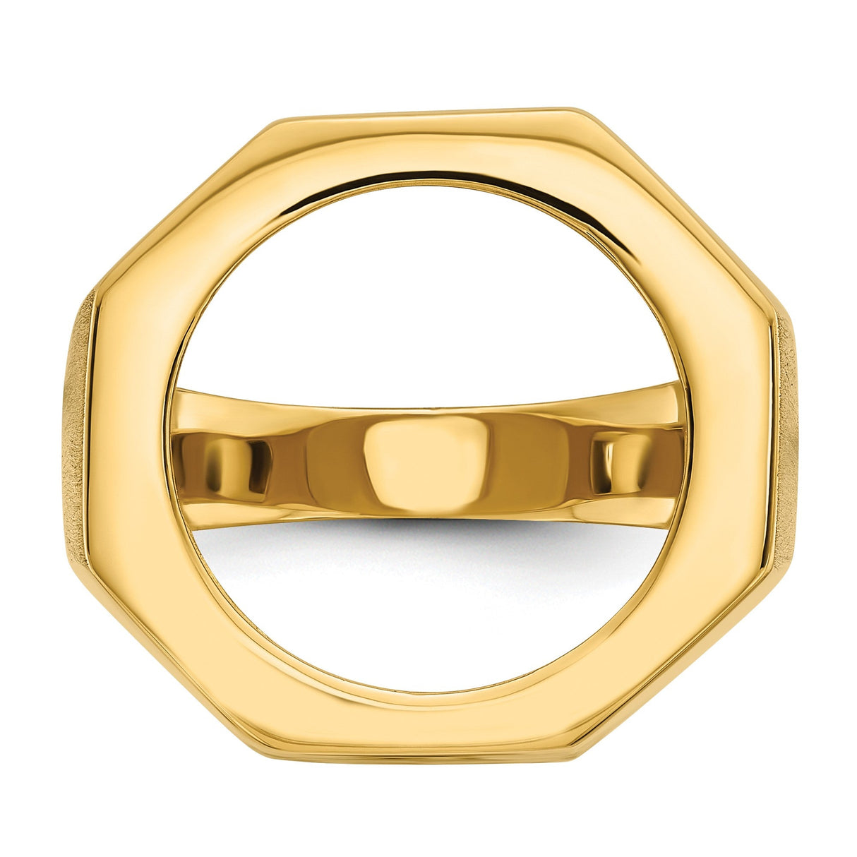 17 mm 14k Yellow Gold coin bezel for 16.5 mm Coin — additional image