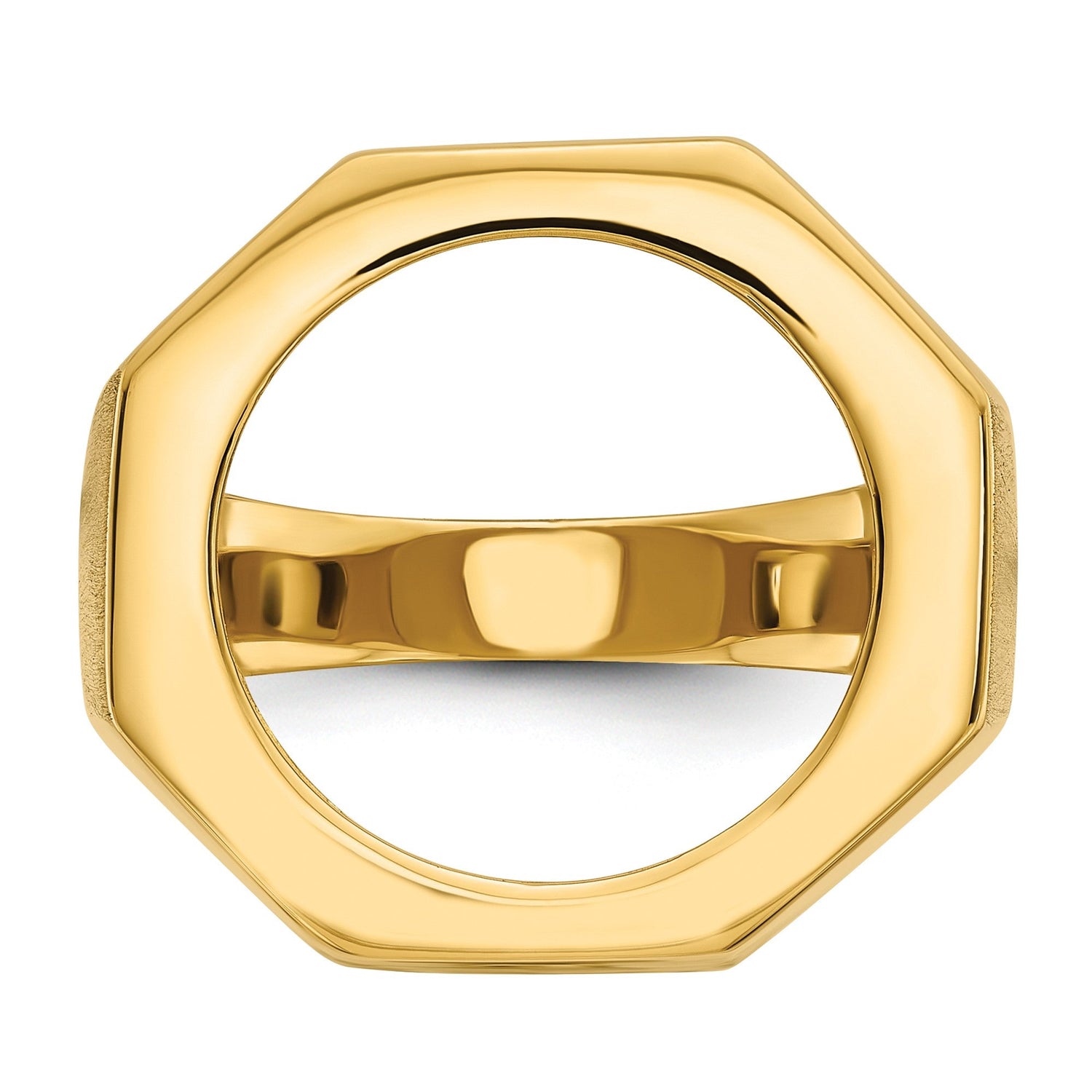 17 mm 14k Yellow Gold coin bezel for 16.5 mm Coin — additional image