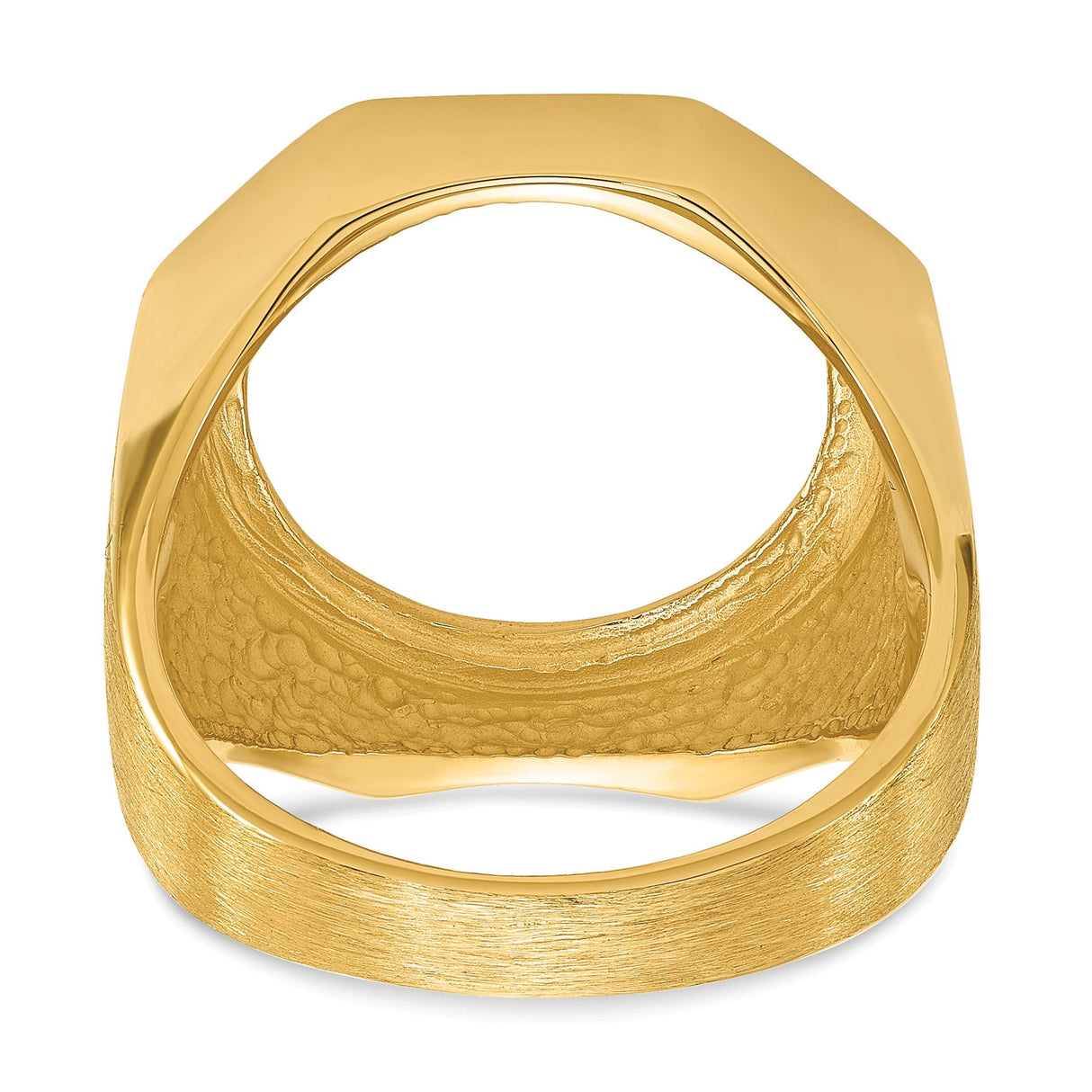 17 mm 14k Yellow Gold coin bezel for 16.5 mm Coin — additional image