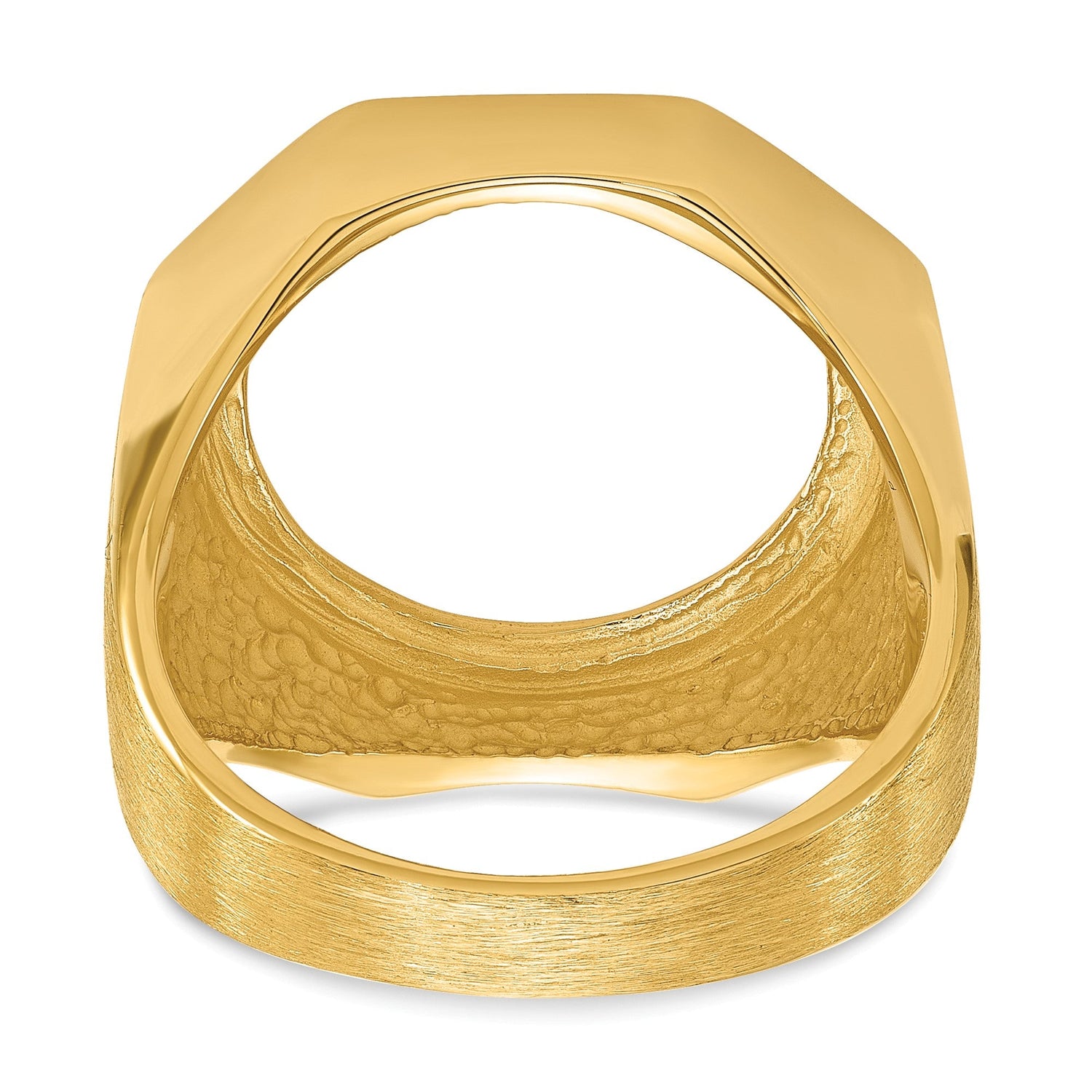 17 mm 14k Yellow Gold coin bezel for 16.5 mm Coin — additional image