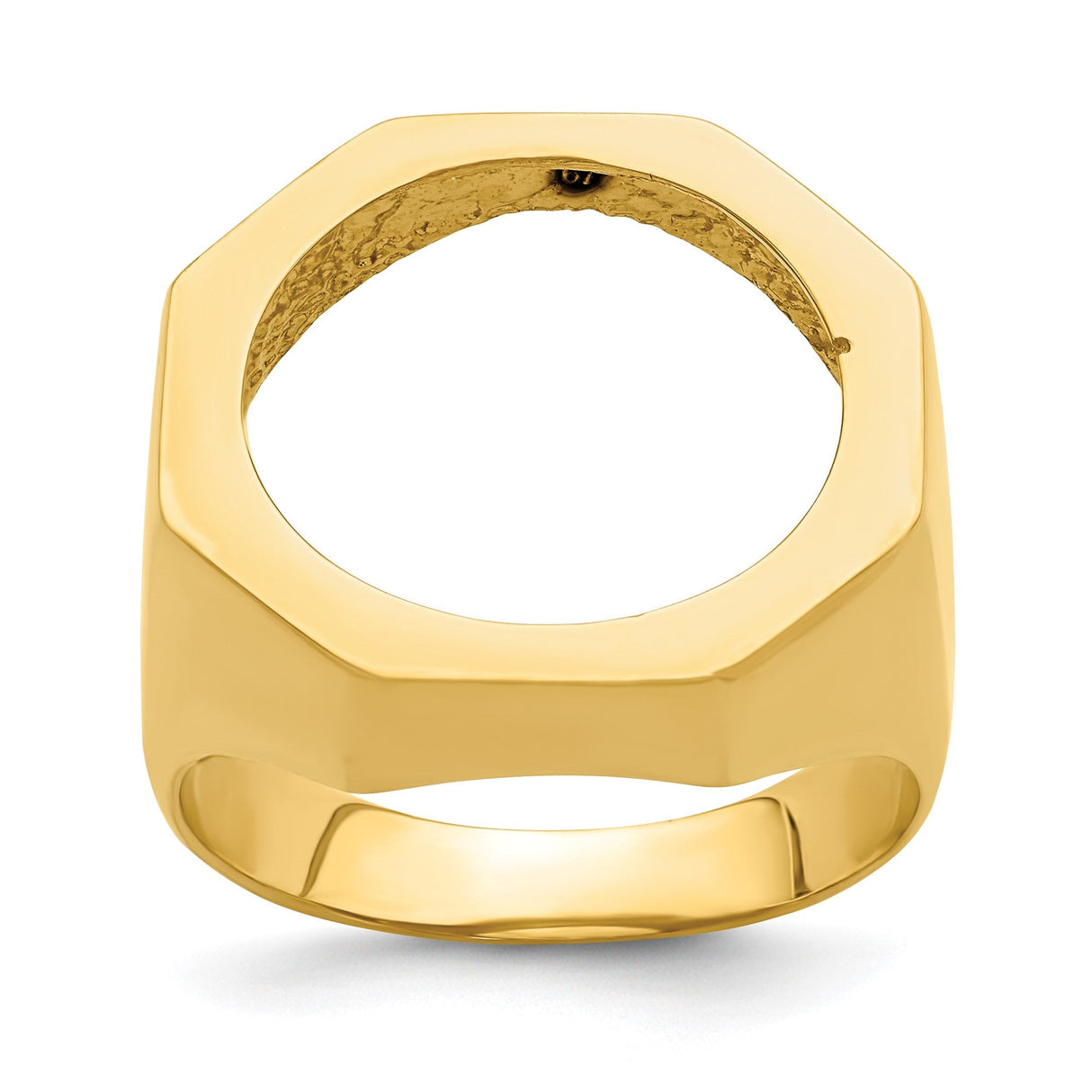 17 mm 14k Yellow Gold coin bezel for 16.5 mm Coin — additional image