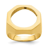 17 mm 14k Yellow Gold coin bezel for 16.5 mm Coin — additional image