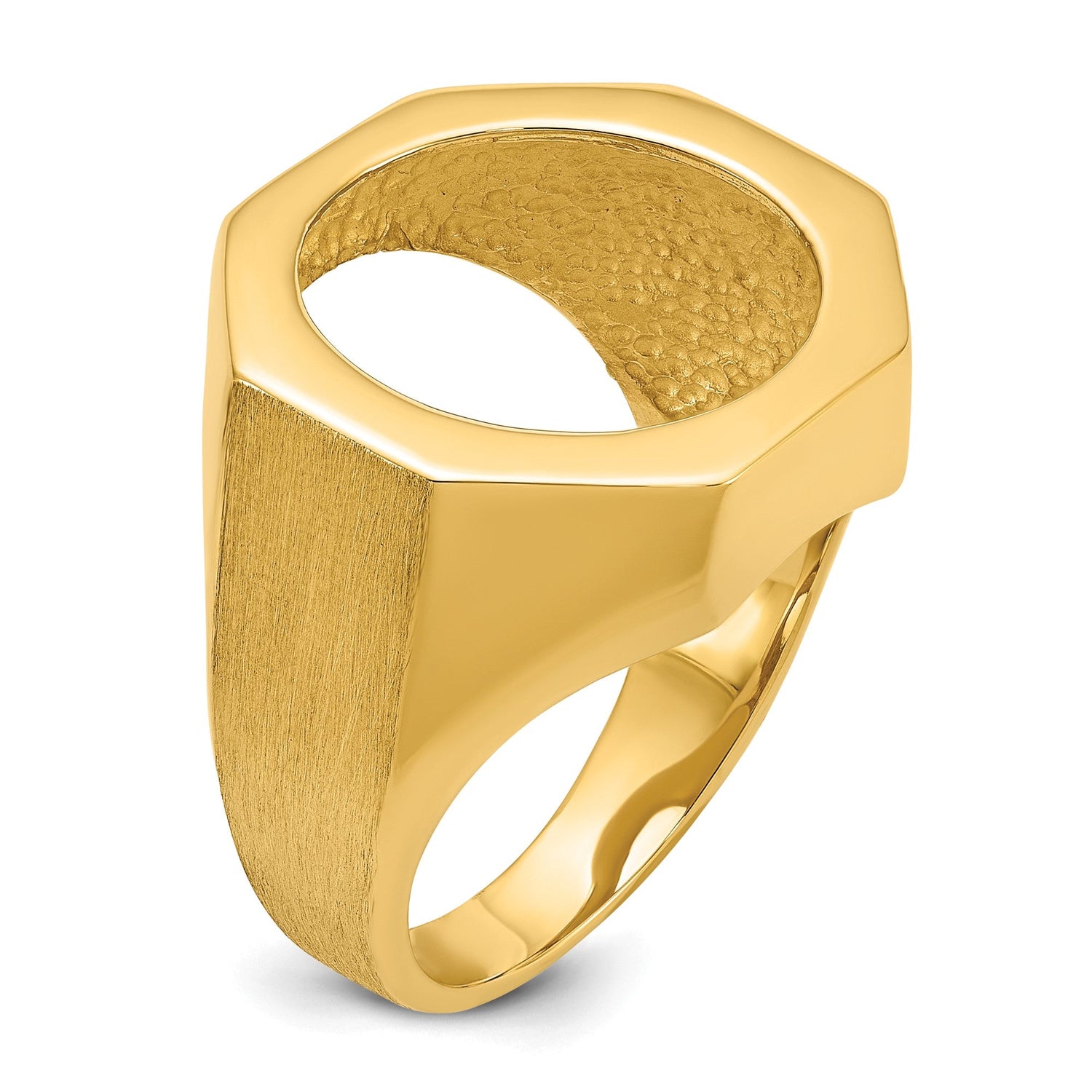 17 mm 14k Yellow Gold coin bezel for 16.5 mm Coin — additional image