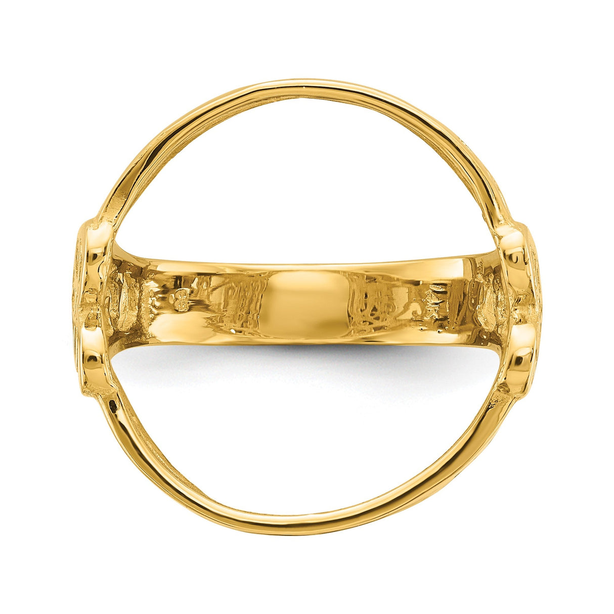 17 mm 14k Yellow Gold coin bezel for 16.5 mm Coin — additional image