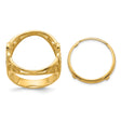 17 mm 14k Yellow Gold coin bezel for 16.5 mm Coin