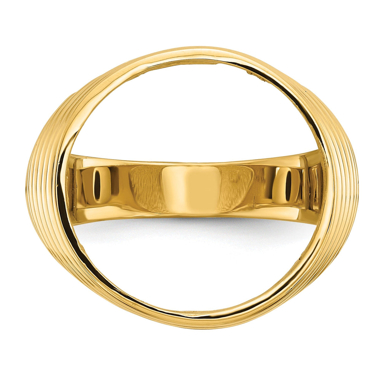 17 mm 14k Yellow Gold coin bezel for 16.5 mm Coin — additional image