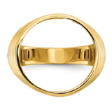 17 mm 14k Yellow Gold coin bezel for 16.5 mm Coin — additional image