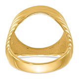 17 mm 14k Yellow Gold coin bezel for 16.5 mm Coin — additional image