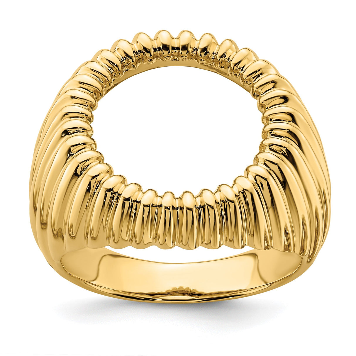 17 mm 14k Yellow Gold coin bezel for 16.5 mm Coin — additional image