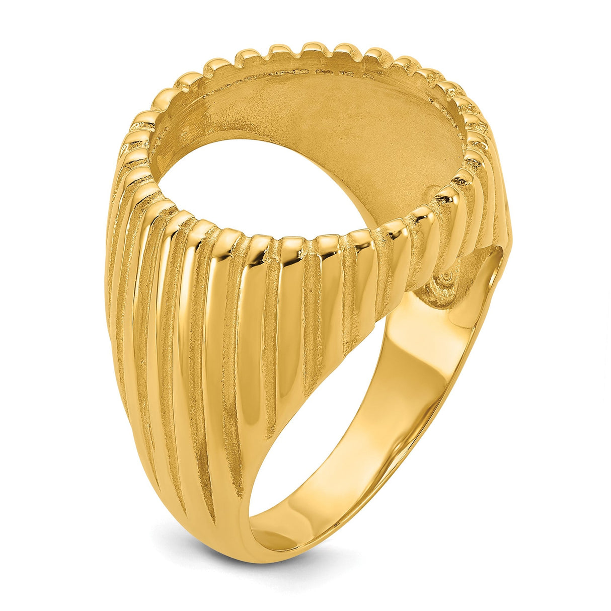 17 mm 14k Yellow Gold coin bezel for 16.5 mm Coin — additional image