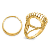17 mm 14k Yellow Gold coin bezel for 16.5 mm Coin — additional image