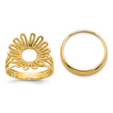 17 mm 14k Yellow Gold coin bezel for 16.5 mm Coin