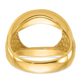 17 mm 14k Yellow Gold coin bezel for 16.5 mm Coin — additional image