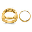 17 mm 14k Yellow Gold coin bezel for 16.5 mm Coin